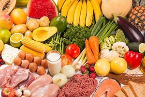 food, fruits, vegetables, meats image